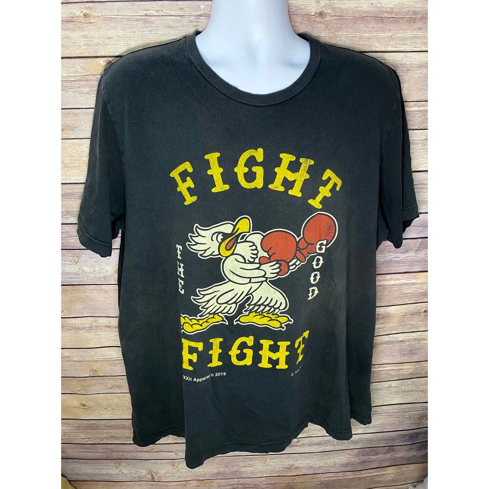 CXXII Apparel "Fight The Good Fight" Classic Tee | Men's 2XL | Black